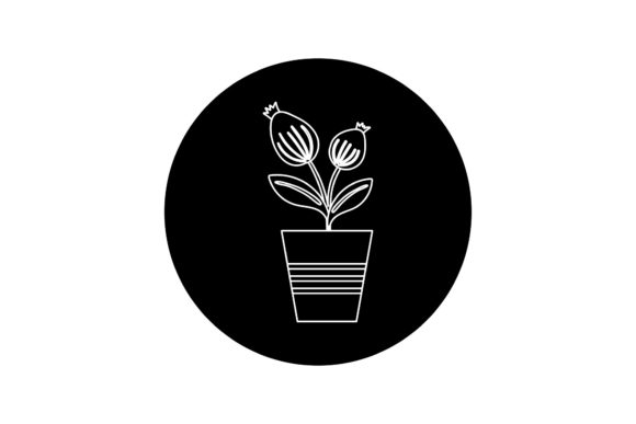 Beauty Flowers Design White Line Style Graphics Freebies Review