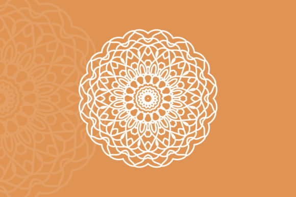 Beauty Mandala Flowers Indian Design for Graphics and Illustrations