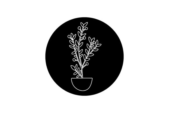 Flowers Beauties Icon White Line Style Graphics Freebies Review
