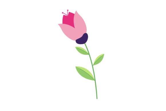 Flowers Botanical Graphic Art Review for Embroidery