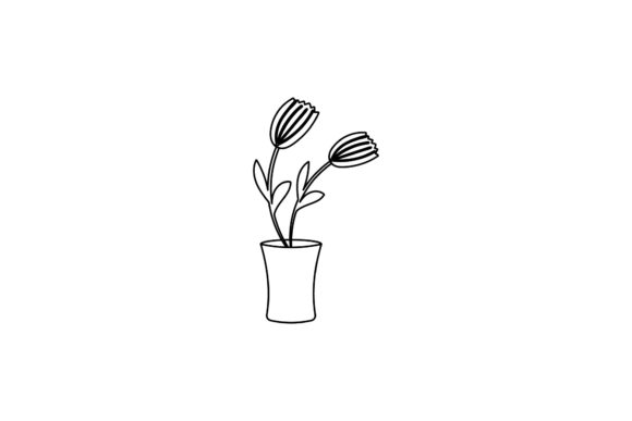 Flowers Botany Vector Line Style Graphics Freebies Review