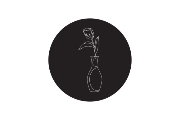 Flowers Icon Natural White Line Style Graphics Freebies Review