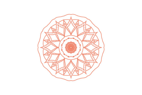 Flowers Mandala Indian Ethnic Decoration Graphics and Illustrations