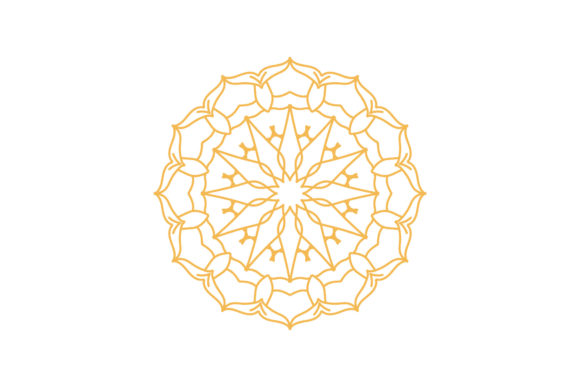 Flowers Mandala Indian Graphics for Illustrations & Sales