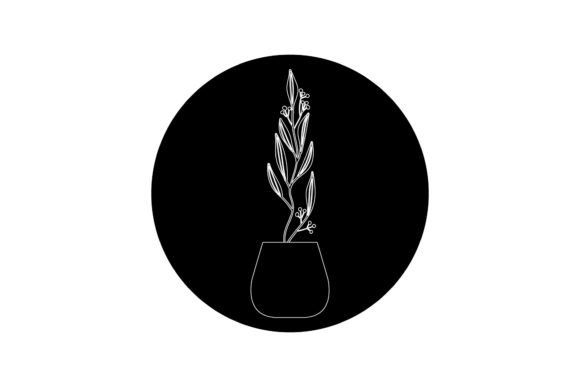 Illustration Flowers Icon Line Style Graphics Freebies